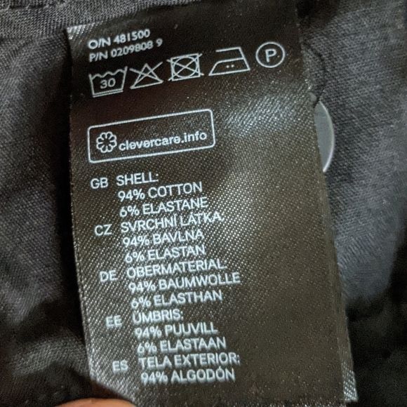 ✨4 for $20✨ H&M Spotted Skinny Stretchy Pants Black White 10 Work Office Preppy - Picture 8 of 9